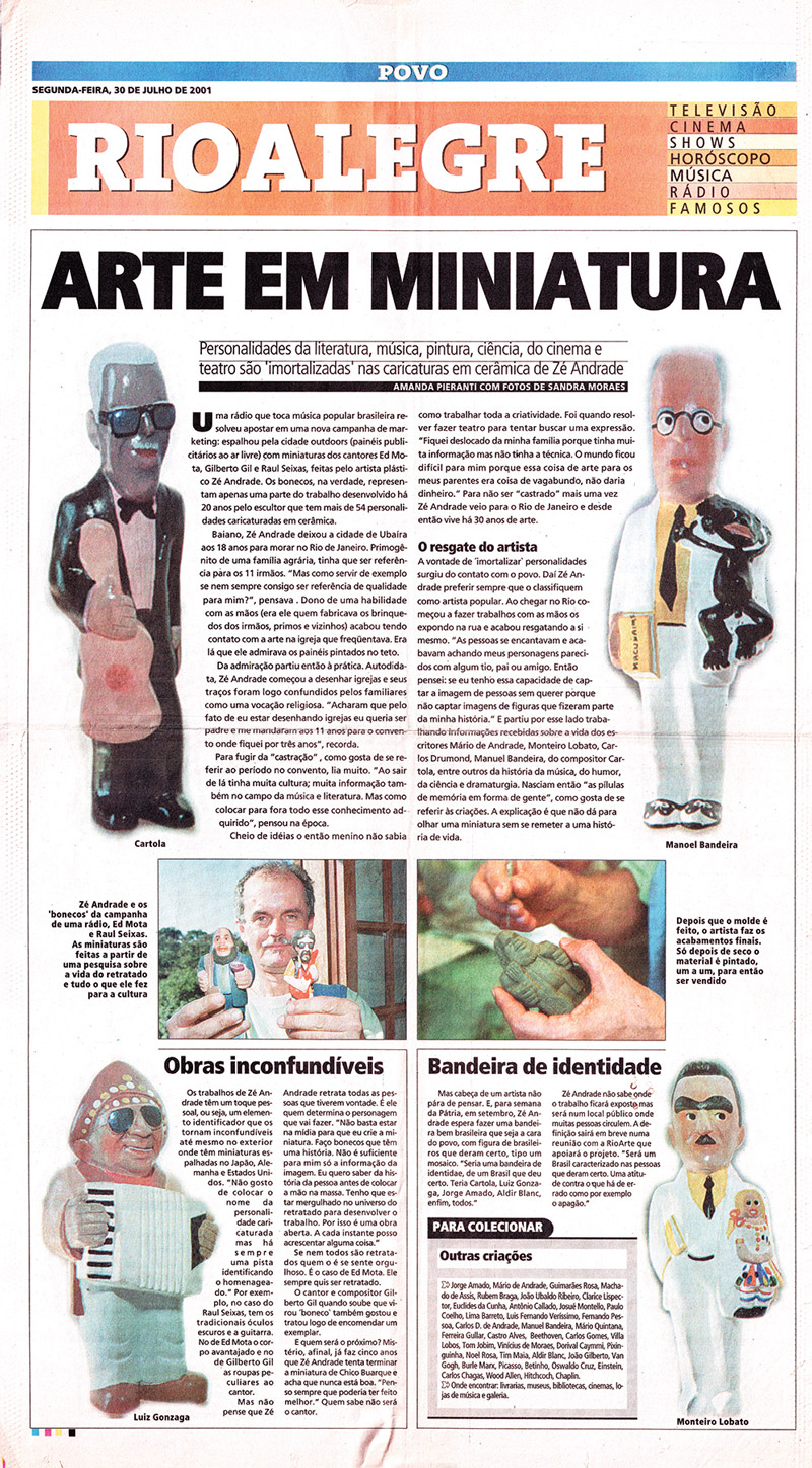 Matéria publicada no Jornal O Povo (2001)